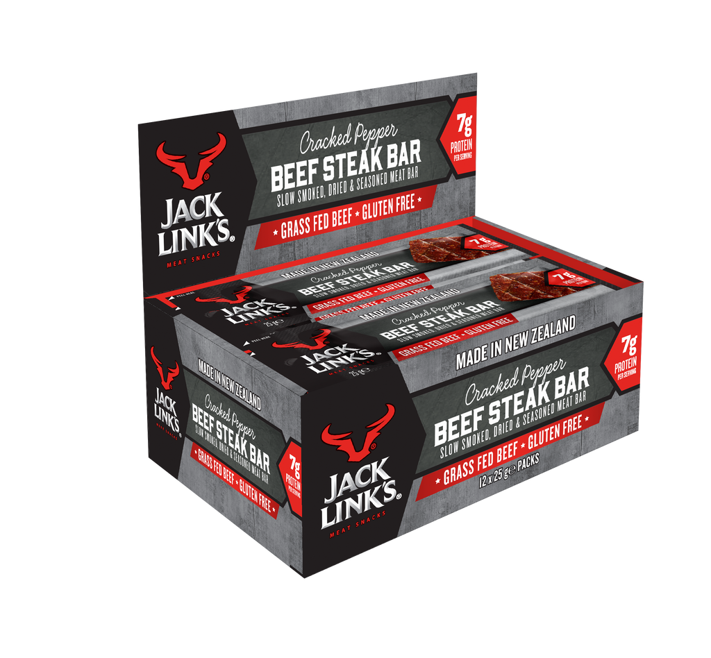 Peppered Beef Steak Bar 25g | 12 Pack