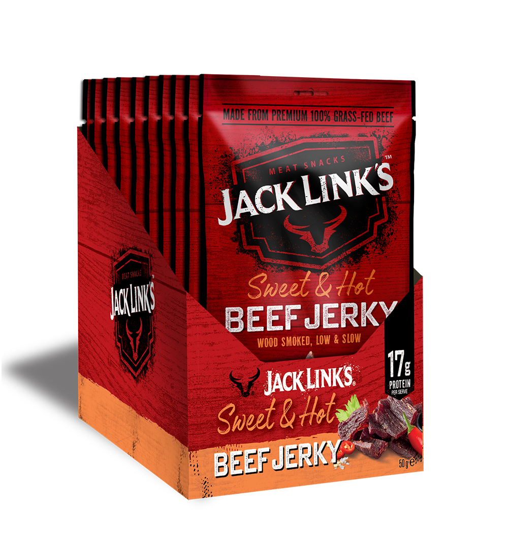 Sweet & Hot Beef Jerky 50g | 10 Pack